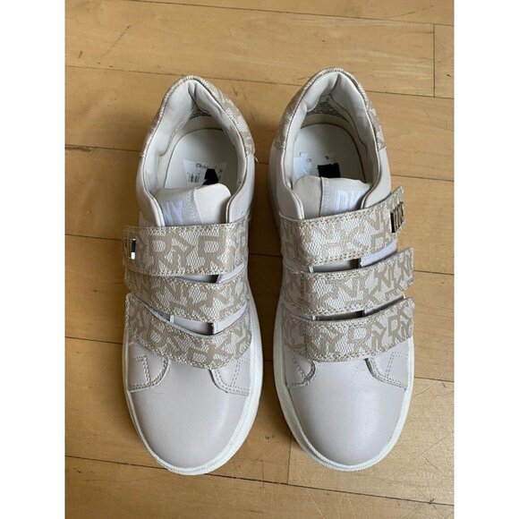 DKNY "Marzi" Platform Sneaker Women's Sz 6m Triple-Strap Sand. - Picture 2 of 8